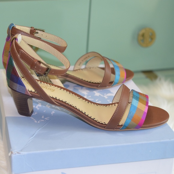 New Anthropologie Paige Colorblock Heels by Farylrobin Size 10 - Picture 4 of 7